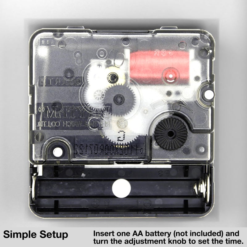 Driini ساعة مكتب ورف درييني الحديثة من منتصف القرن (ذهبي وردي أبيض) - تعمل بالبطارية مع حركة تناظرية صامتة - ساعات طاولة صغيرة للمكتب - مثالية للرف، الطاولة الجانبية، سطح المكتب أو الطاولة الجانبية - Image 5